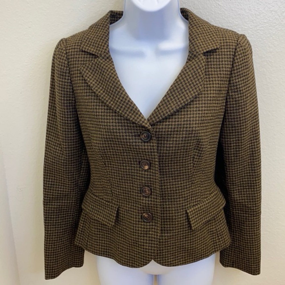 Vintage MOSCHINO Cheap And Chic Virgin Wool Tweed Blazer Jacket